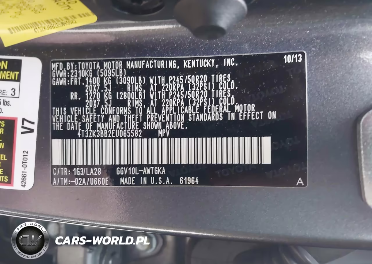 2014 Toyota Venza Limited V6 VIN:4T3ZK3BB2EU065582 - 9