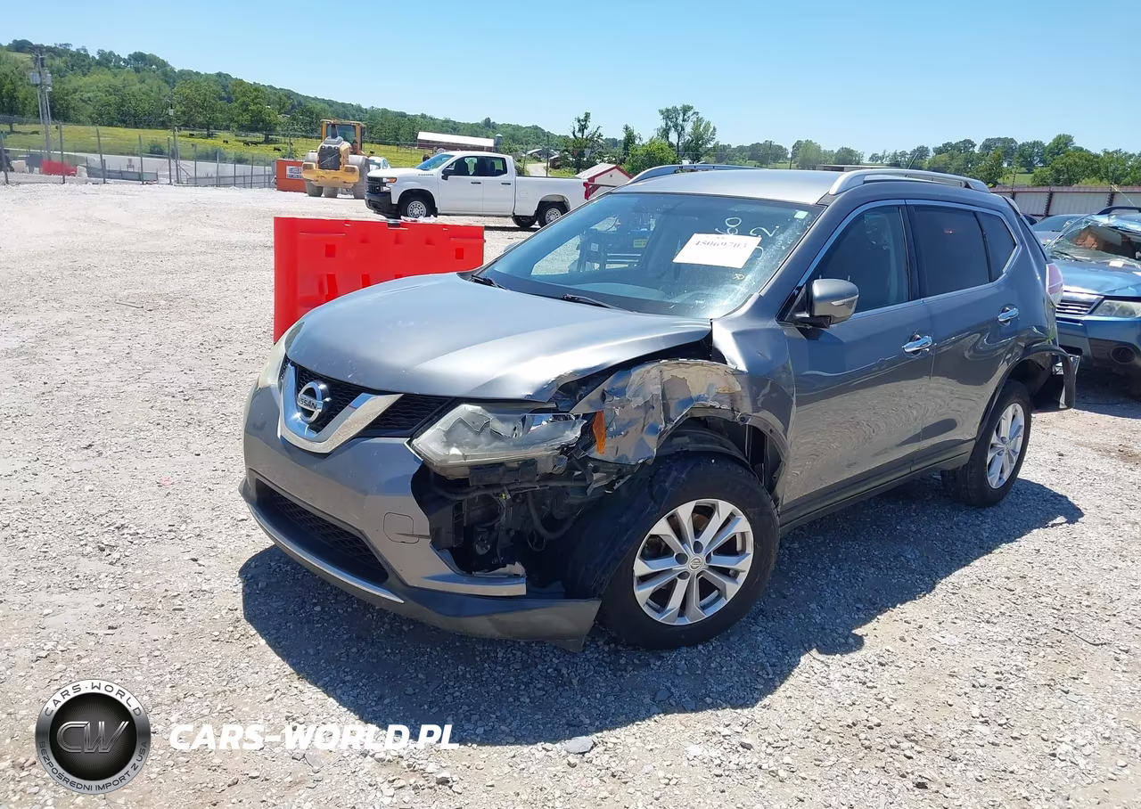 2015 Nissan Rogue Sv VIN:KNMAT2MT1FP530960 - 2