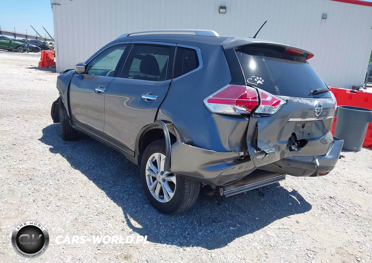 2015 Nissan Rogue Sv VIN:KNMAT2MT1FP530960 - 3