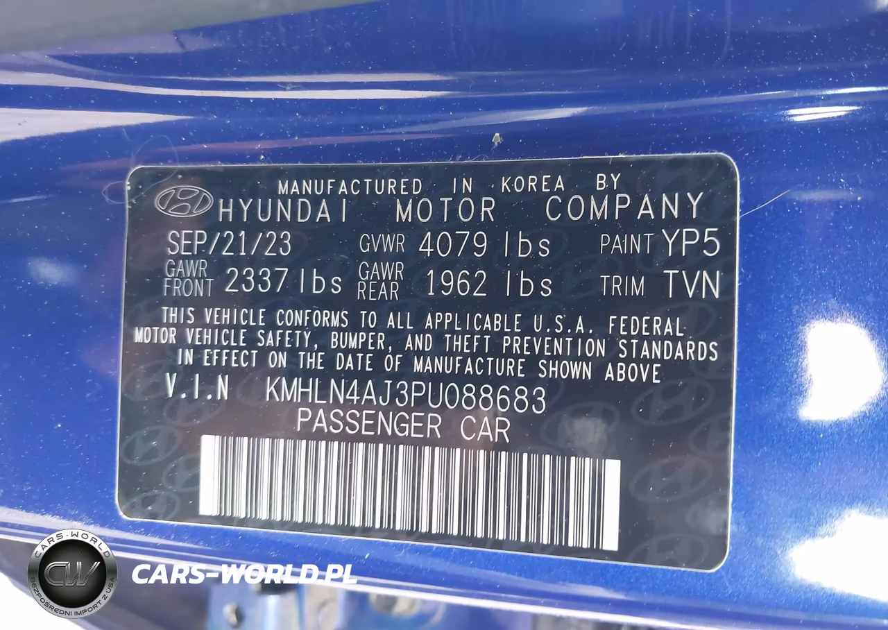 2023 Hyundai Elantra Hybrid Limited VIN:KMHLN4AJ3PU088683 - 9