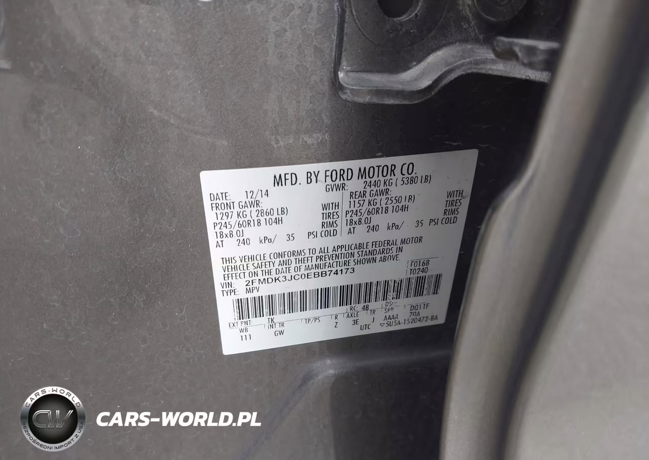 2014 Ford Edge Sel VIN:2FMDK3JC0EBB74173 - 9