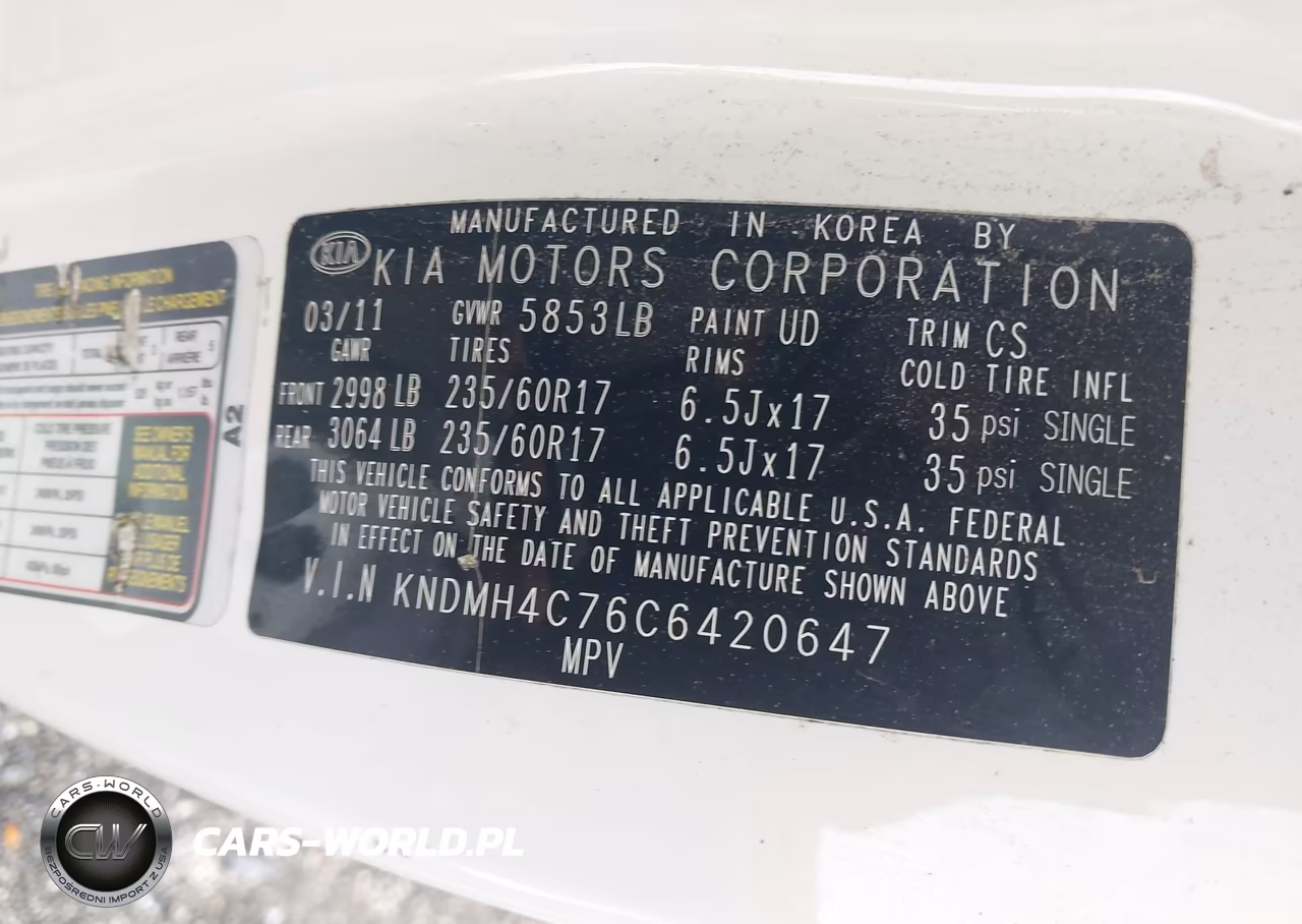 2012 Kia Sedona Ex VIN:KNDMH4C76C6420647 - 9