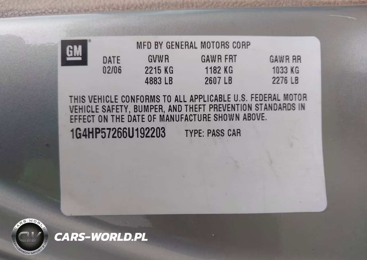 2006 Buick Lucerne Cx VIN:1G4HP57266U192203 - 9