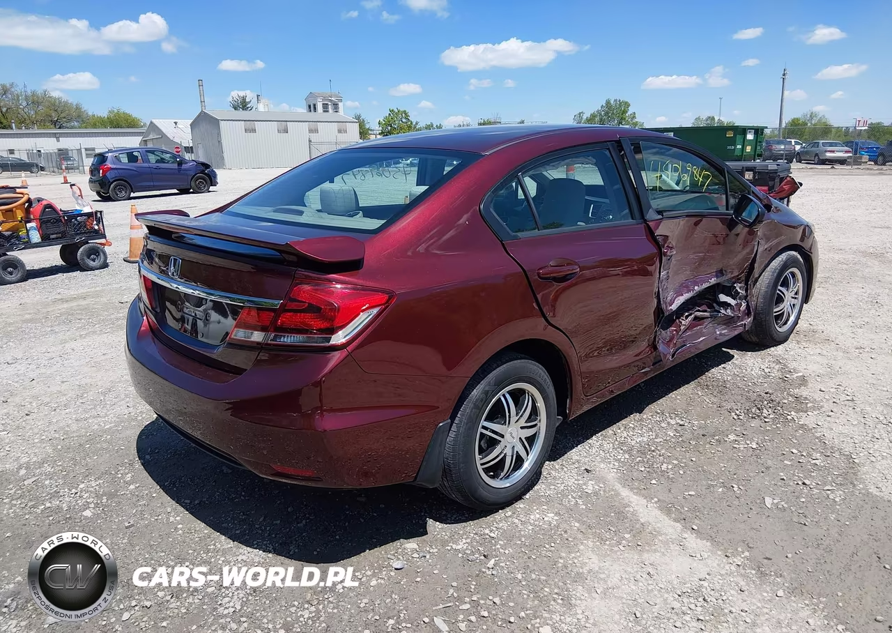 2014 Honda Civic Lx VIN:19XFB2F57EE056051 - 4