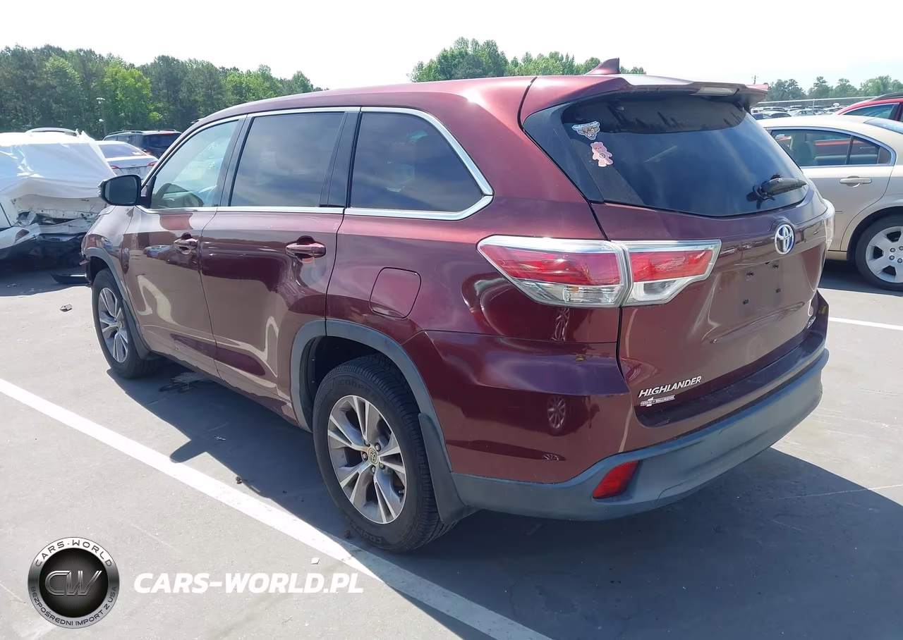 2014 Toyota Highlander Le Plus V6 VIN:5TDBKRFH6ES021251 - 3