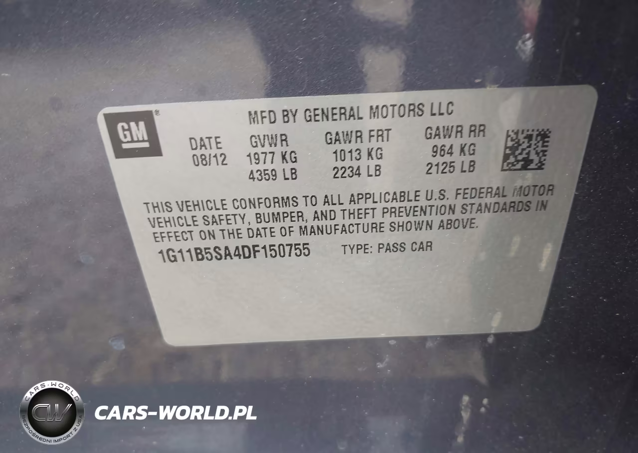 2013 Chevrolet Malibu 1Ls VIN:1G11B5SA4DF150755 - 9