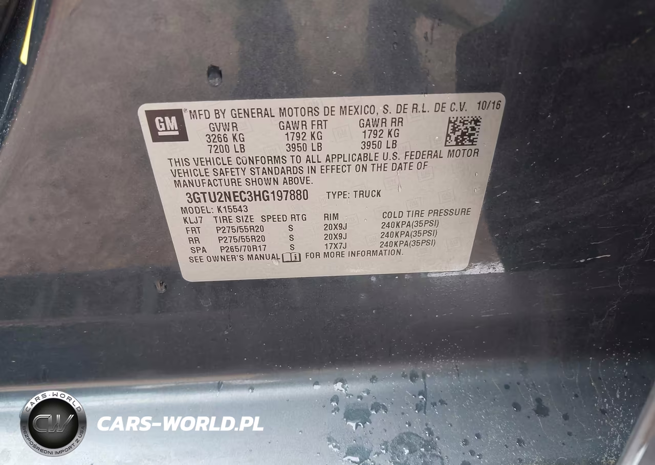 2017 GMC Sierra 1500 Slt VIN:3GTU2NEC3HG197880 - 9