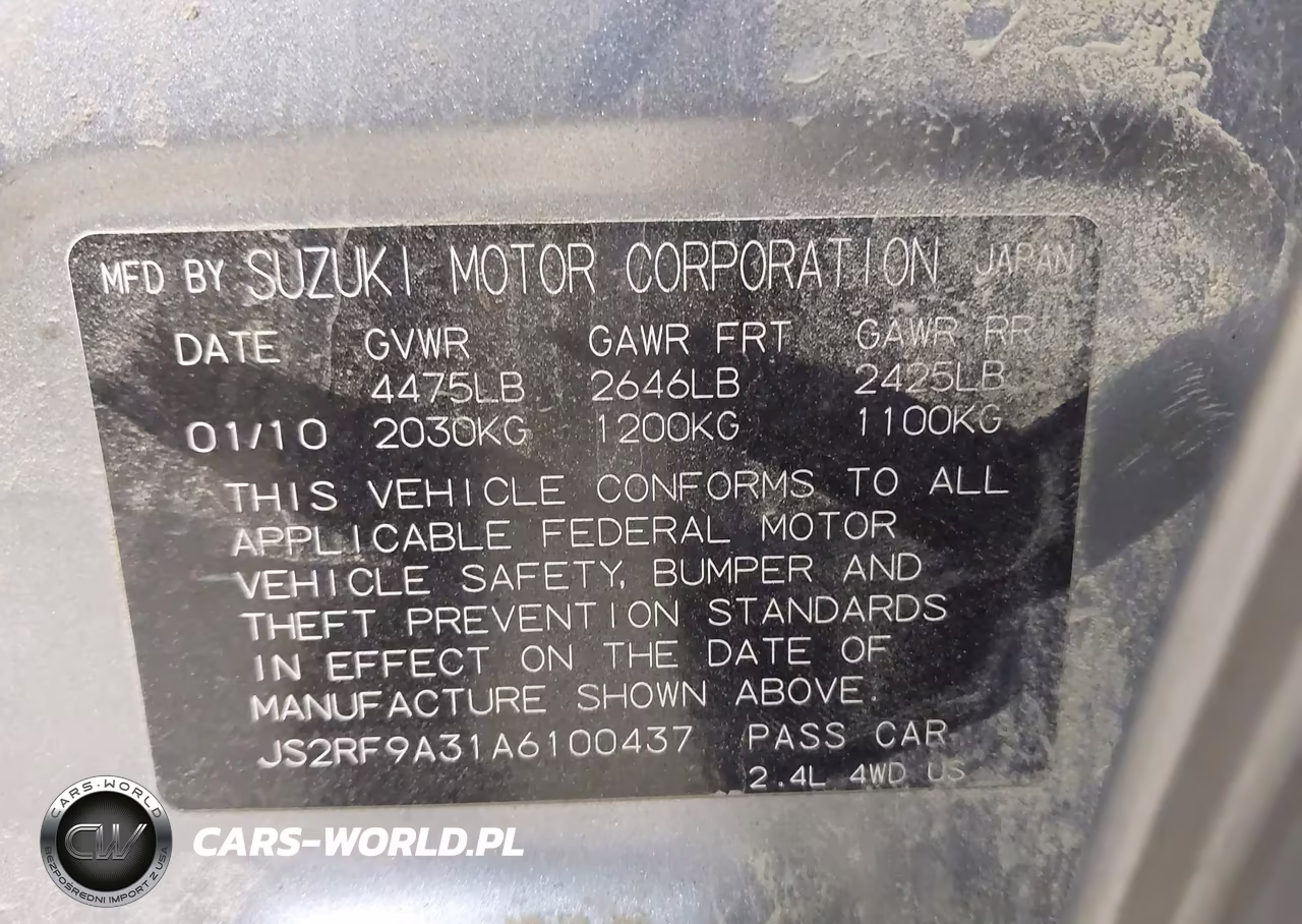 2010 Suzuki Kizashi Se VIN:JS2RF9A31A6100437 - 9
