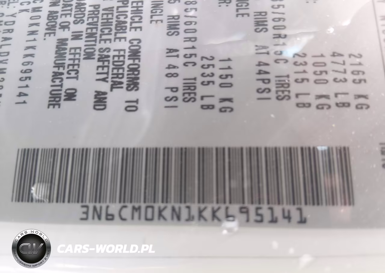 2019 Nissan Nv200 S VIN:3N6CM0KN1KK695141 - 9