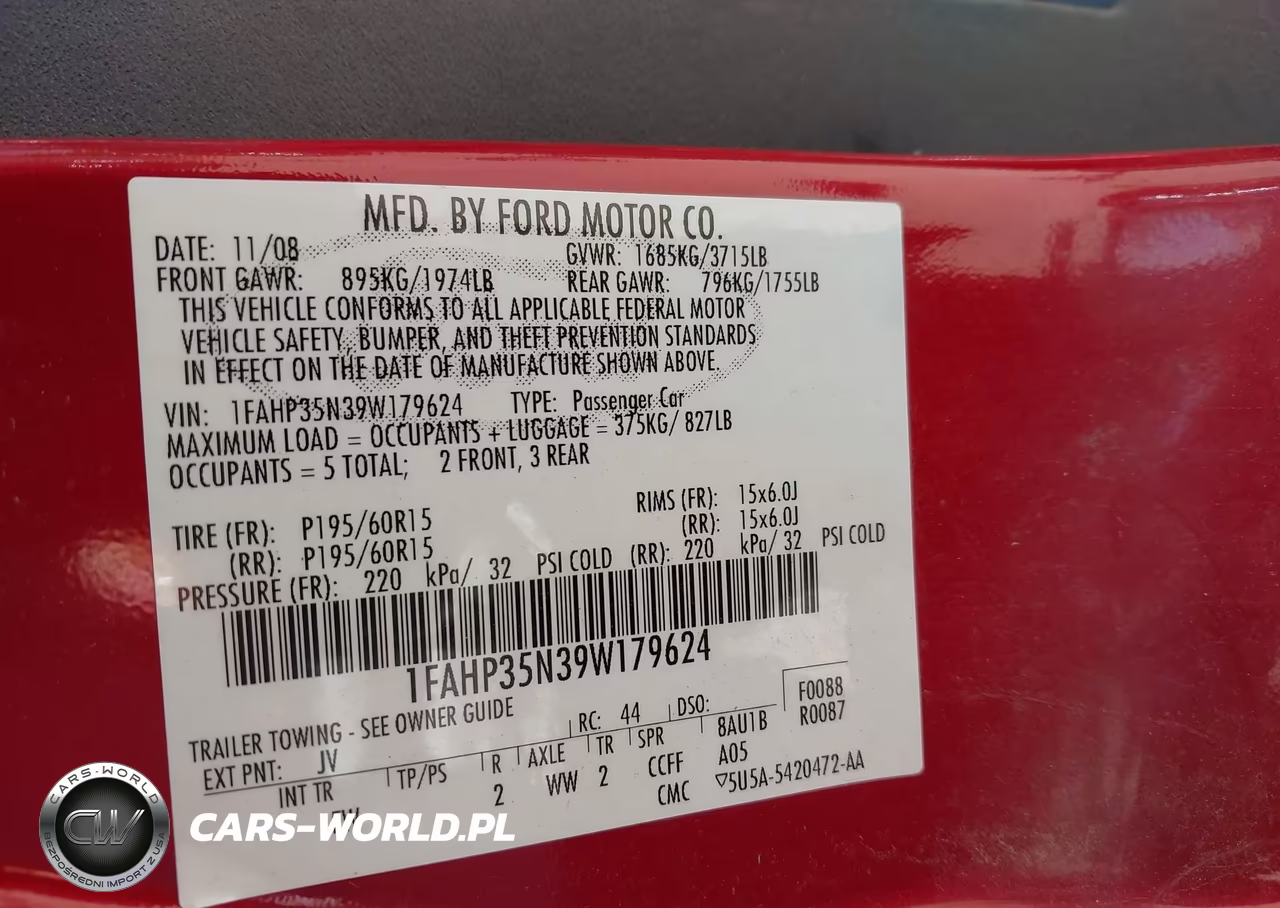 2009 Ford Focus Se VIN:1FAHP35N39W179624 - 9