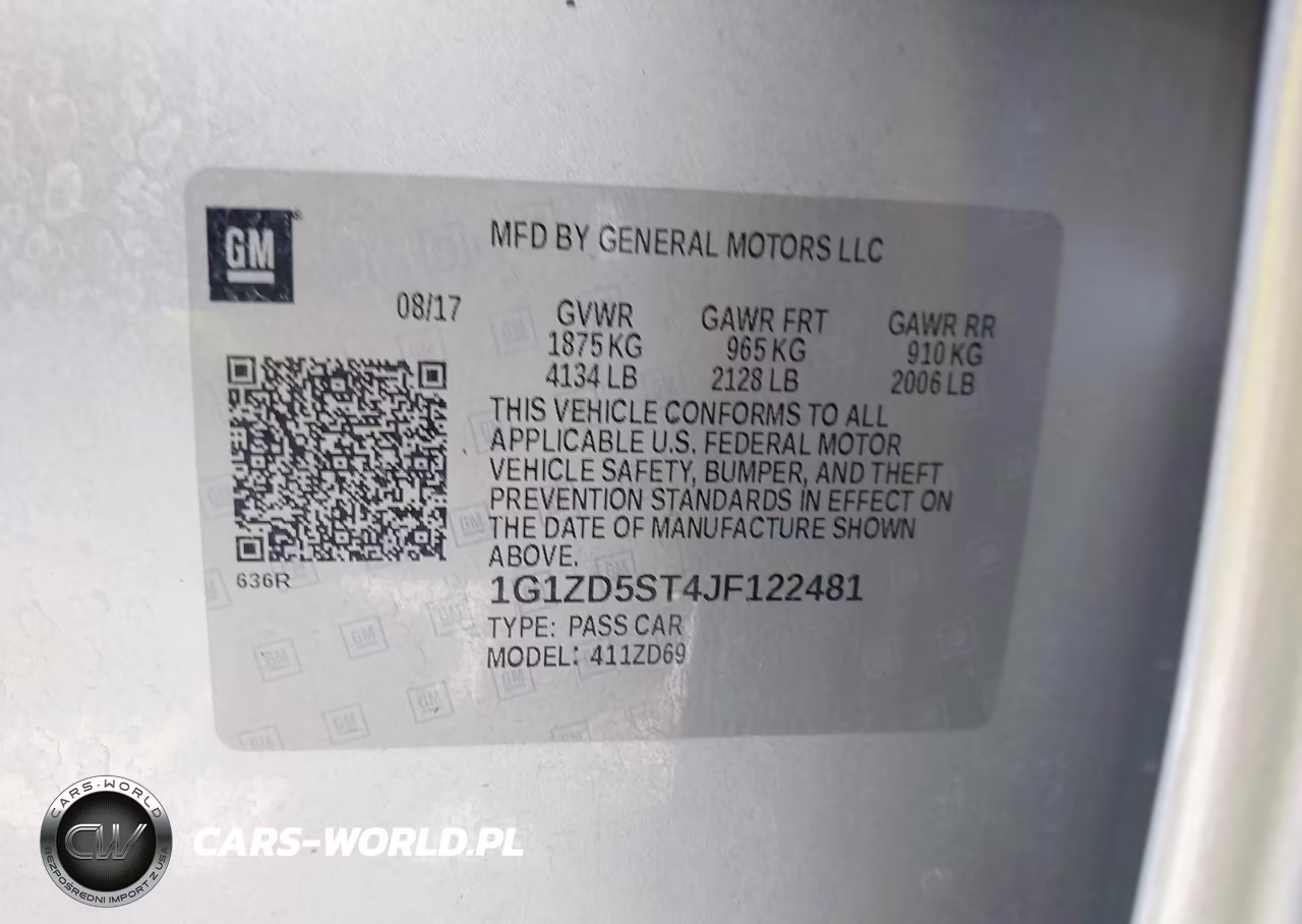 2018 Chevrolet Malibu Lt VIN:1G1ZD5ST4JF122481 - 9