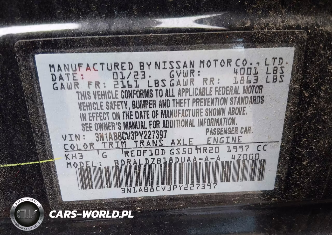 2023 Nissan Sentra Sv Xtronic Cvt VIN:3N1AB8CV3PY227397 - 9