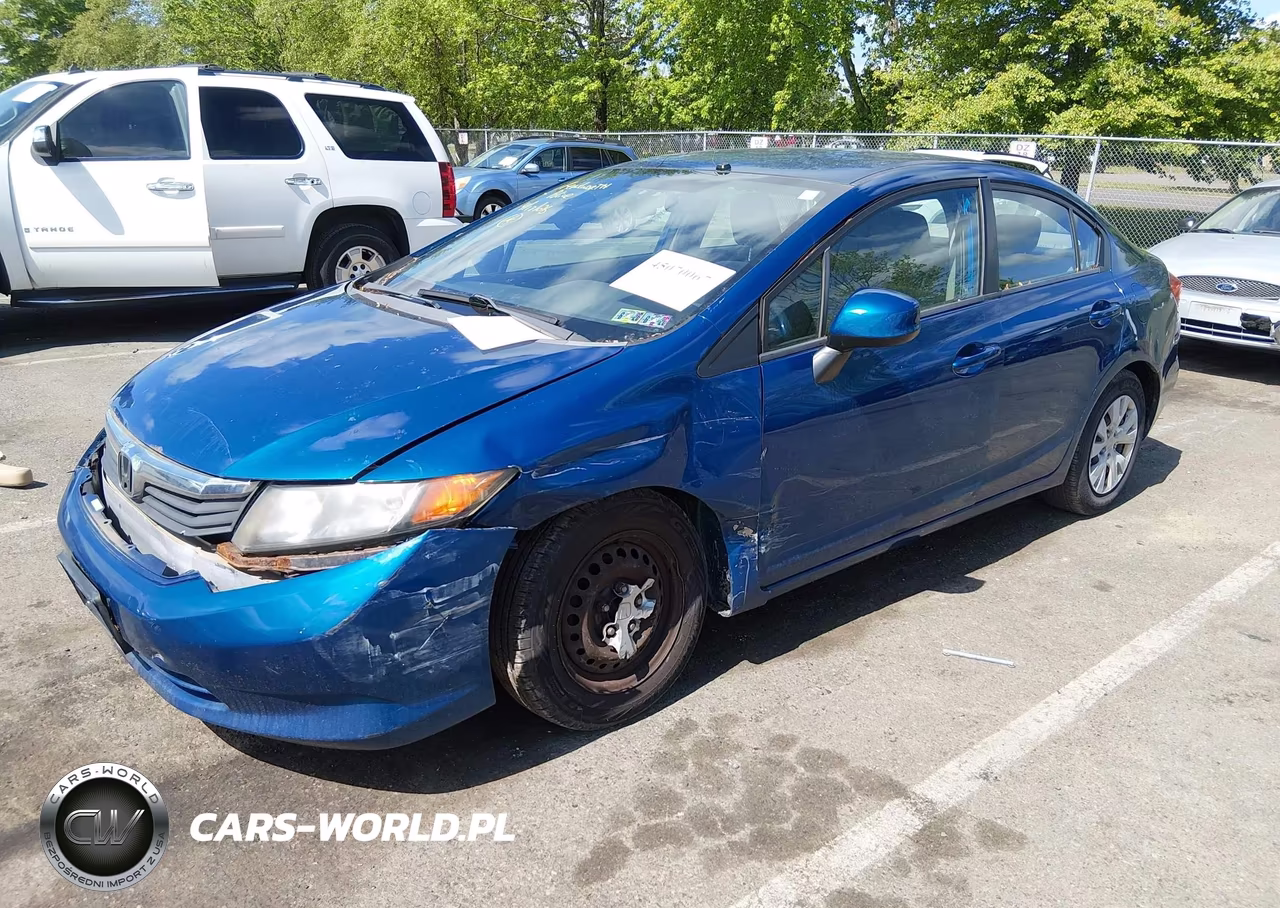 2012 Honda Civic Lx VIN:19XFB2F55CE333924 - 2