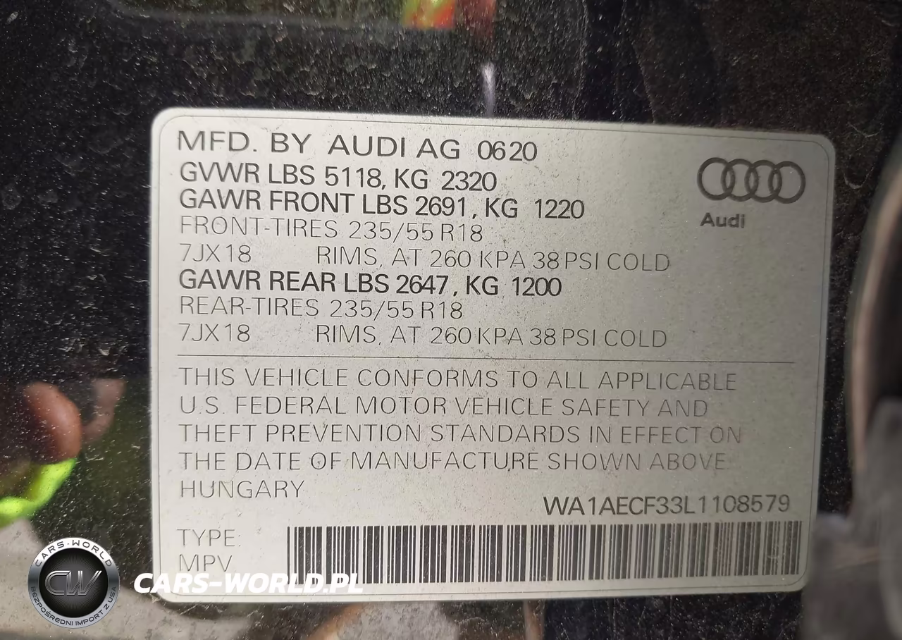 2020 Audi Q3 Premium 45 Tfsi Quattro Tiptronic VIN:WA1AECF33L1108579 - 9