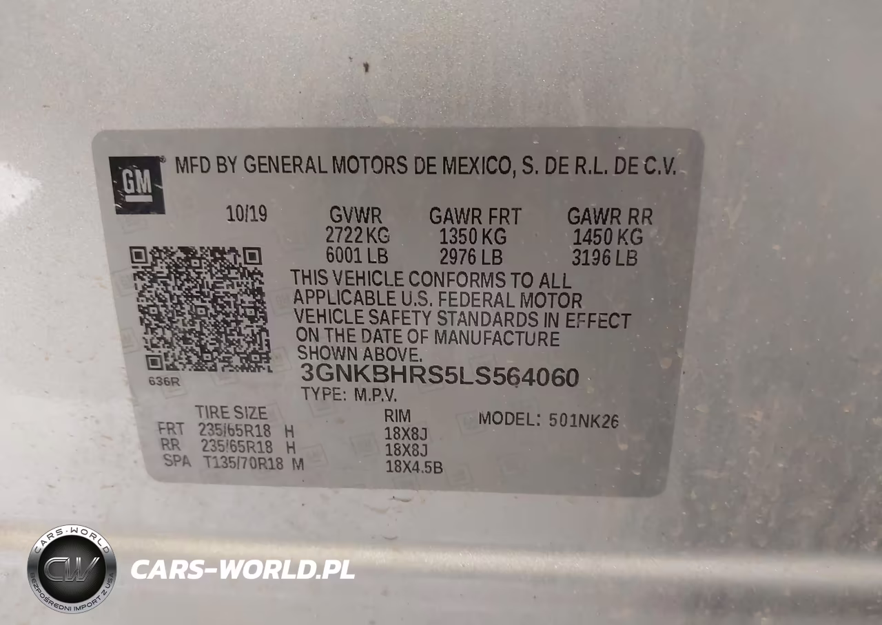 2020 Chevrolet Blazer Awd 2Lt VIN:3GNKBHRS5LS564060 - 9