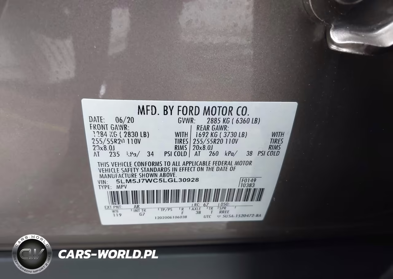 2020 Lincoln Aviator Reserve VIN:5LM5J7WC5LGL30928 - 9