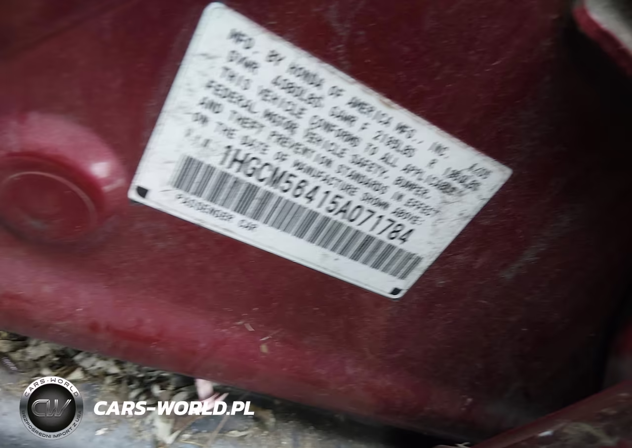 2005 Honda Accord 2.4 Lx VIN:1HGCM56415A071784 - 9