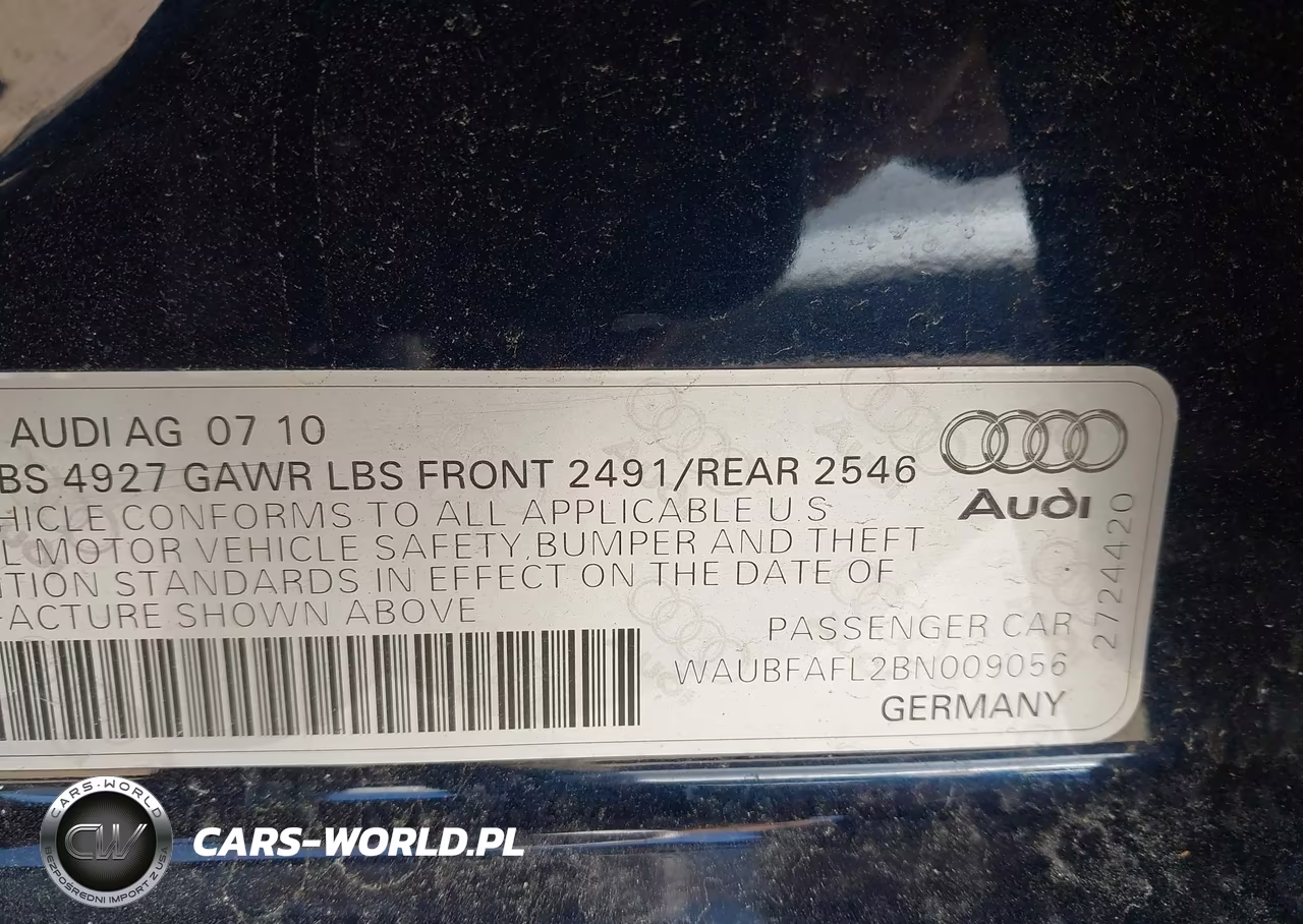 2011 Audi A4 2.0T Premium VIN:WAUBFAFL2BN009056 - 9