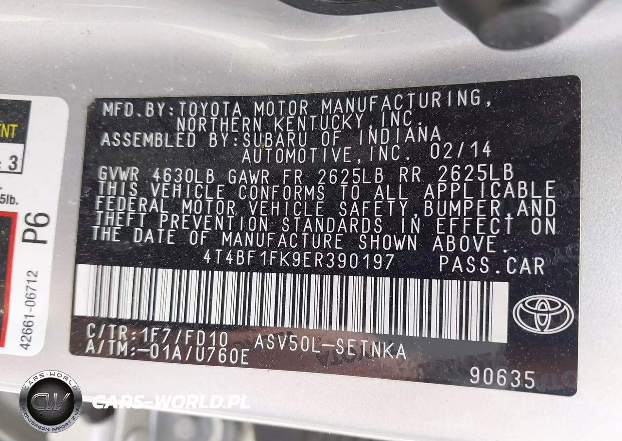 2014 Toyota Camry Le VIN:4T4BF1FK9ER390197 - 9