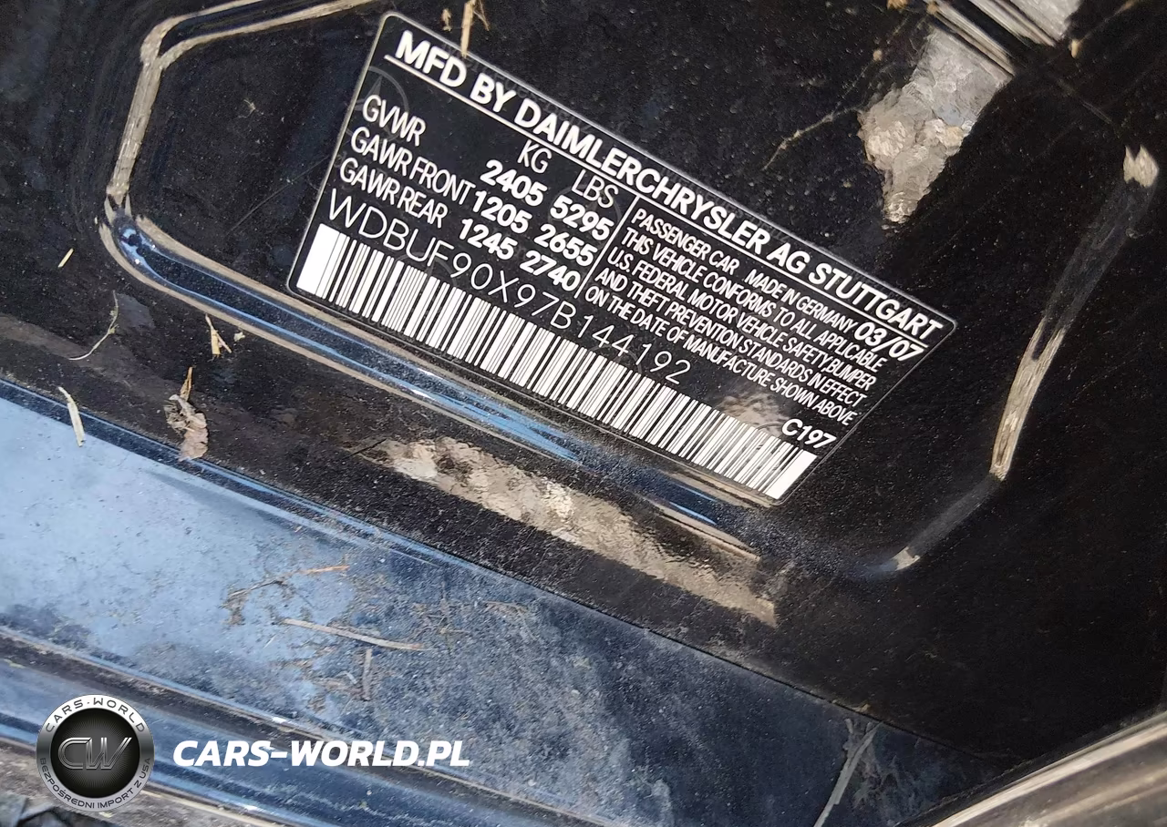 2007 Mercedes-Benz E 550 4Matic VIN:WDBUF90X97B144192 - 9