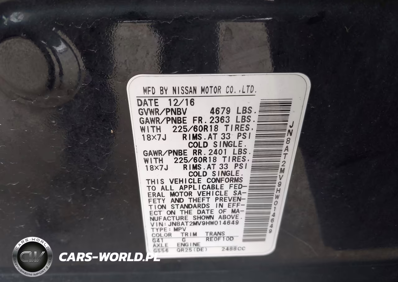 2017 Nissan Rogue Sl VIN:JN8AT2MV9HW014649 - 9