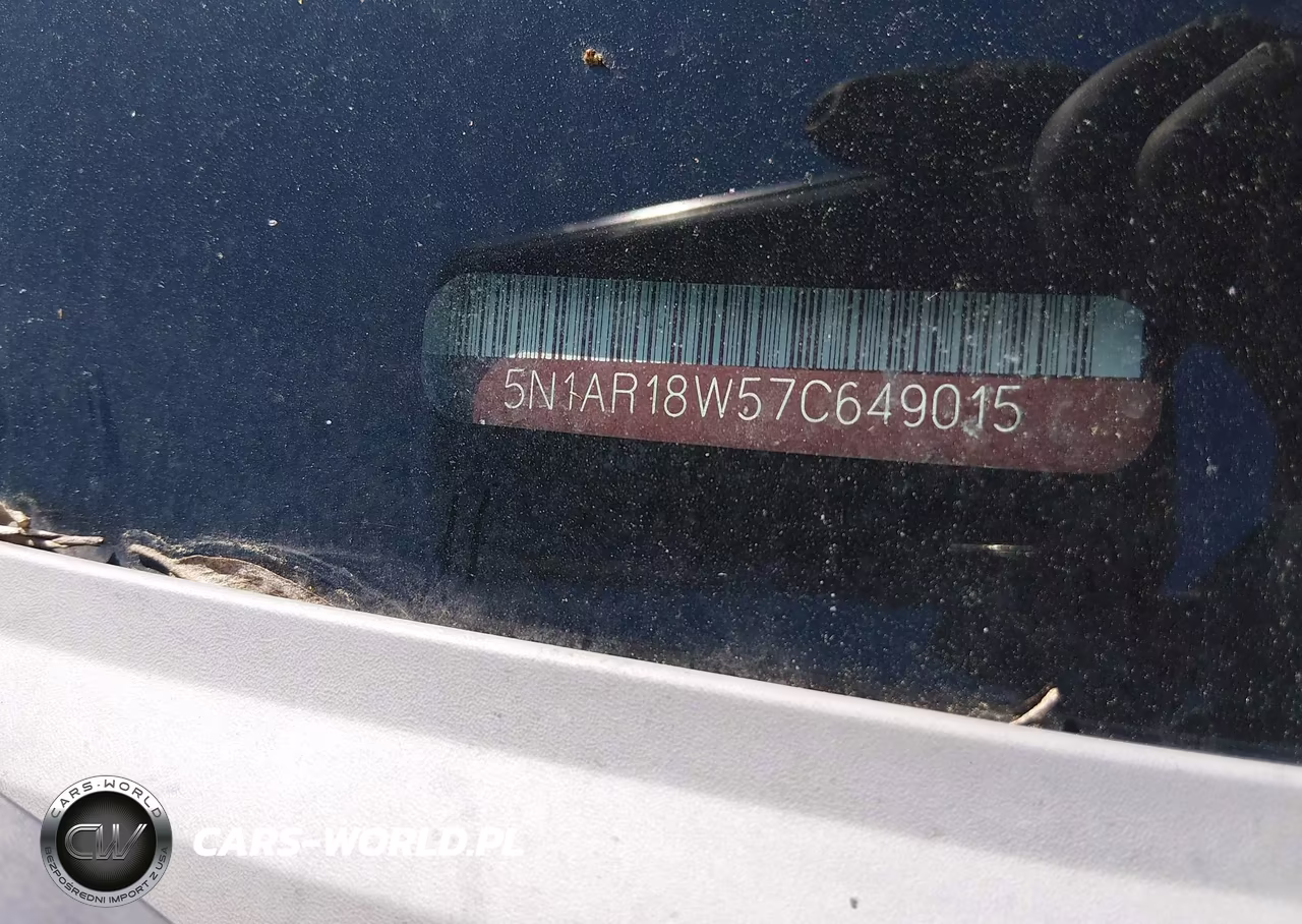 2007 Nissan Pathfinder Se VIN:5N1AR18W57C649015 - 11