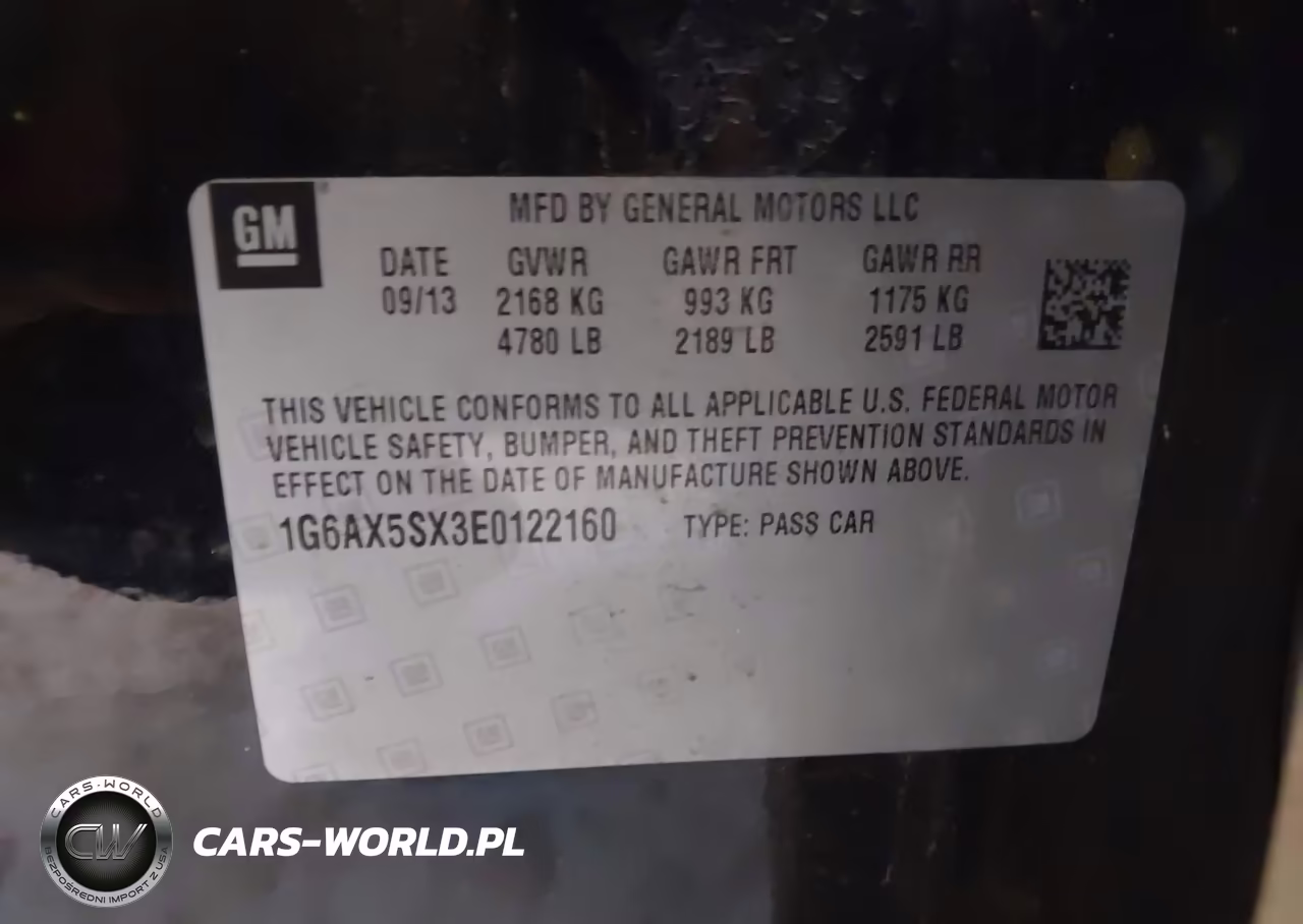 2014 Cadillac Cts Luxury VIN:1G6AX5SX3E0122160 - 9