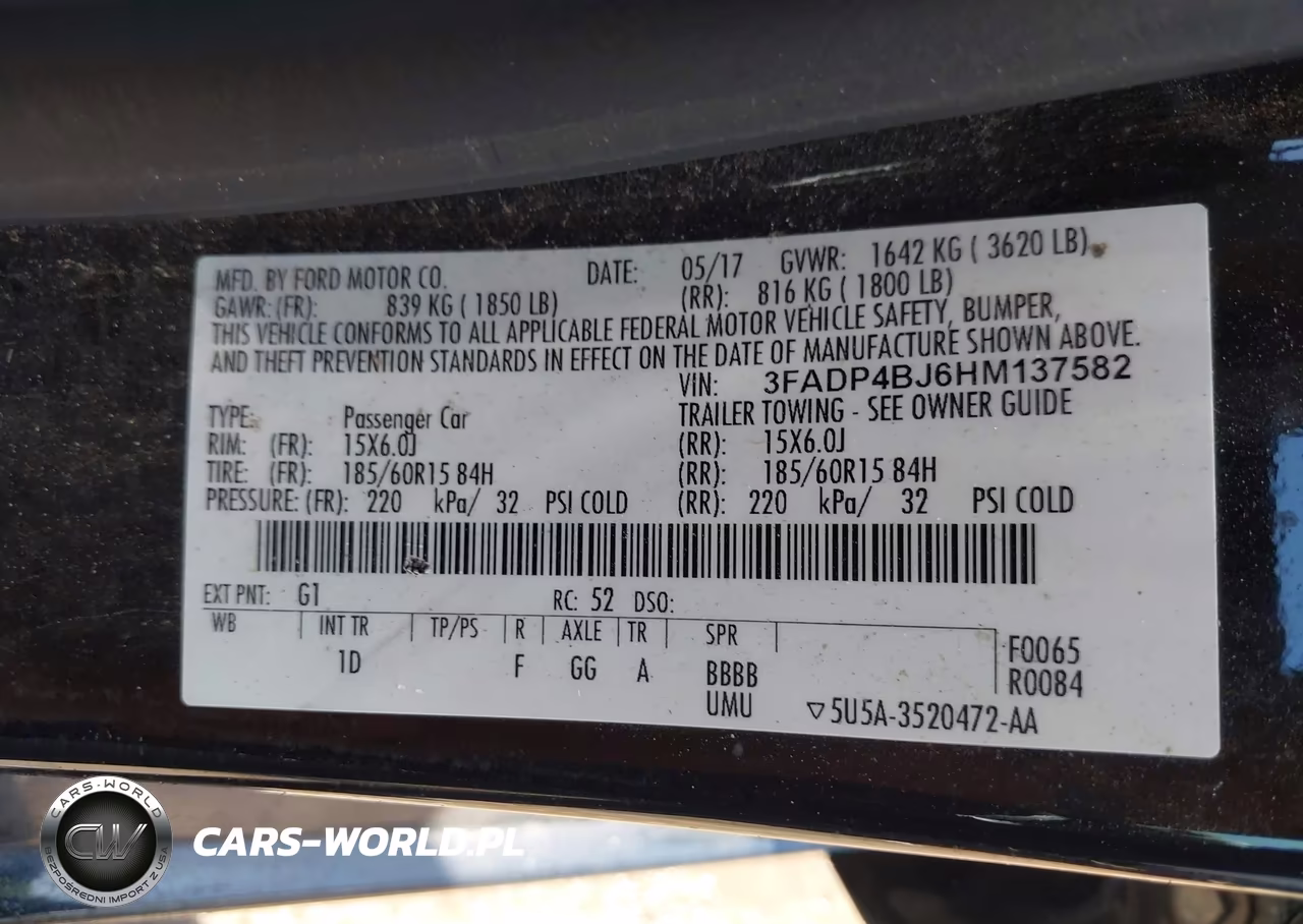 2017 Ford Fiesta Se VIN:3FADP4BJ6HM137582 - 9