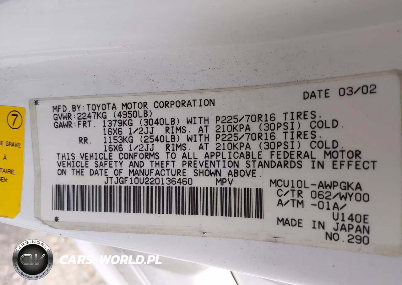 2002 Lexus Rx 300 VIN:JTJGF10U220136460 - 9