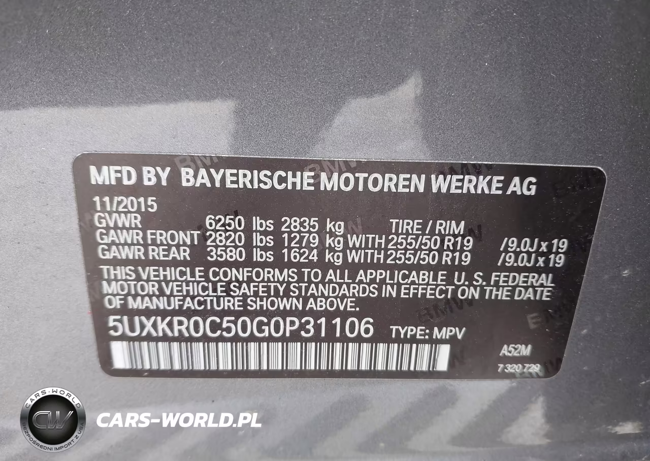 2016 BMW X5 xDrive35I VIN:5UXKR0C50G0P31106 - 9