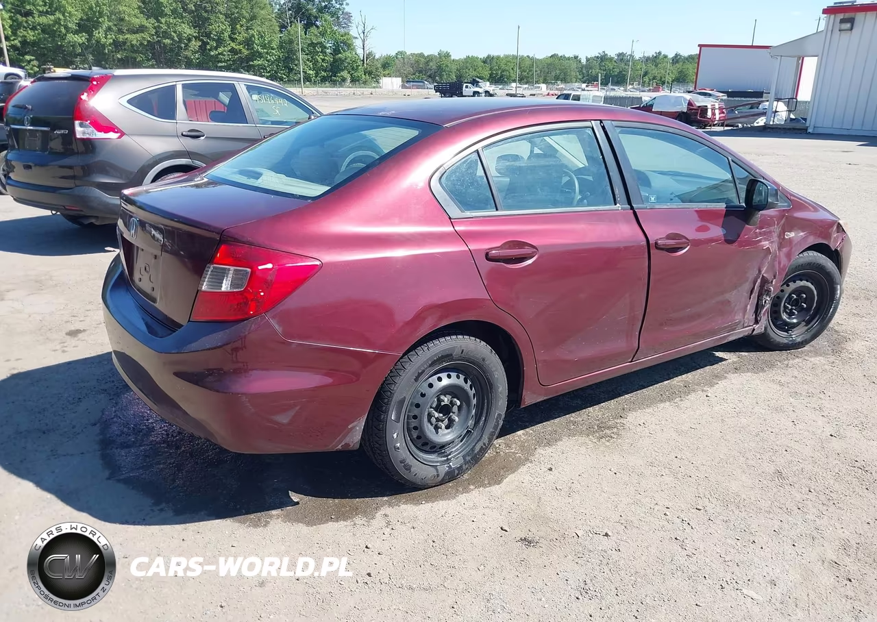 2012 Honda Civic Lx VIN:2HGFB2F57CH564930 - 4