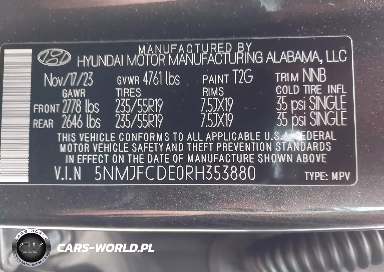 2024 Hyundai Tucson Sel VIN:5NMJFCDE0RH353880 - 9
