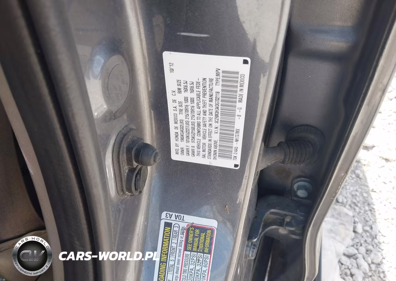 2013 Honda Cr-V Lx VIN:3CZRM3H34DG702118 - 9