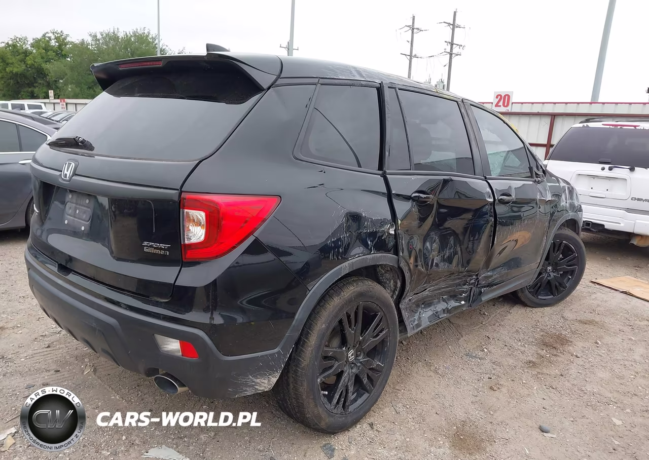 2021 Honda Passport 2Wd Sport VIN:5FNYF7H29MB014521 - 4