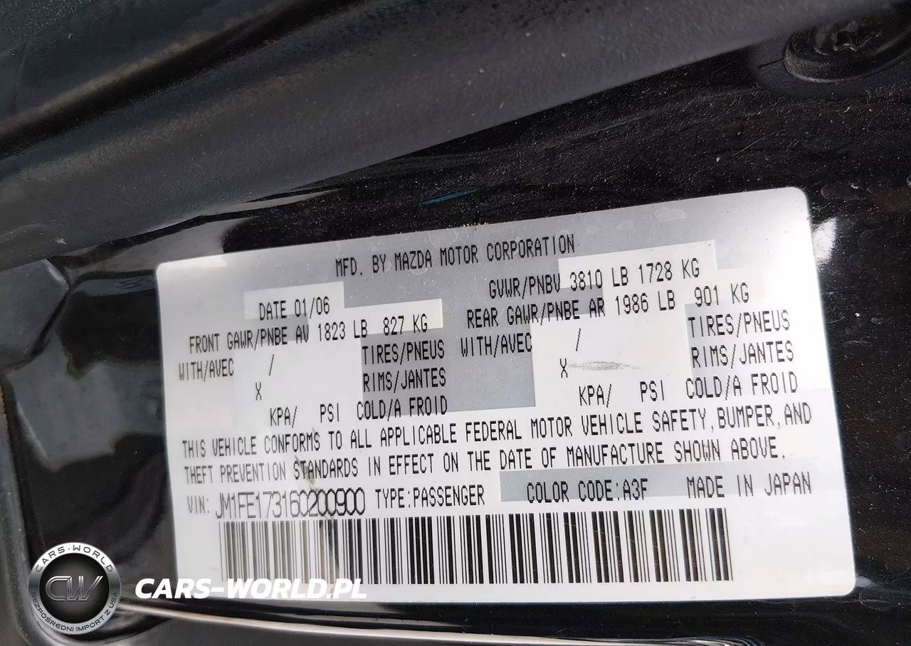 2006 Mazda Rx-8 6 Speed Manual VIN:JM1FE173160200900 - 9