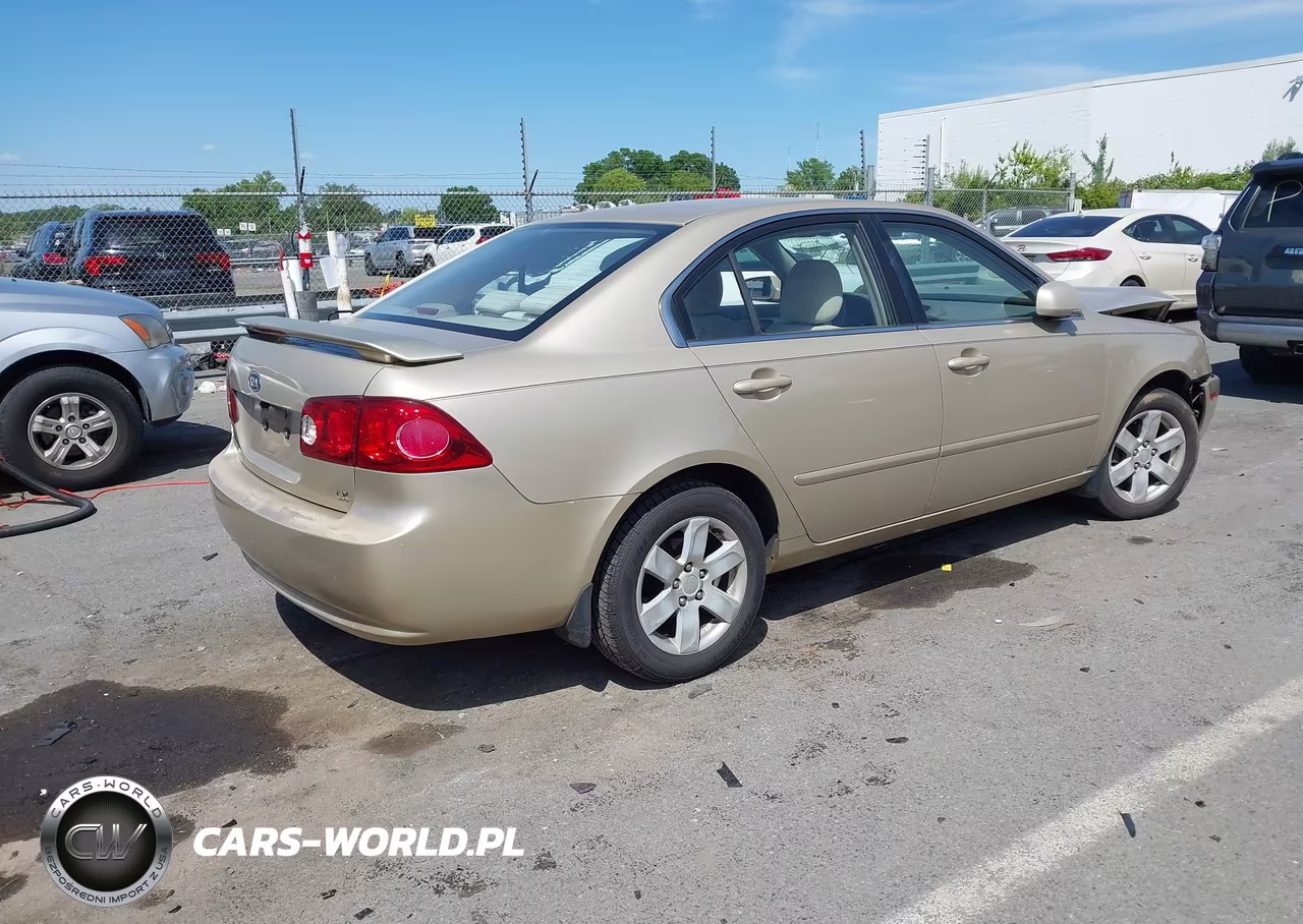 2007 Kia Optima Lx VIN:KNAGE123475146277 - 4