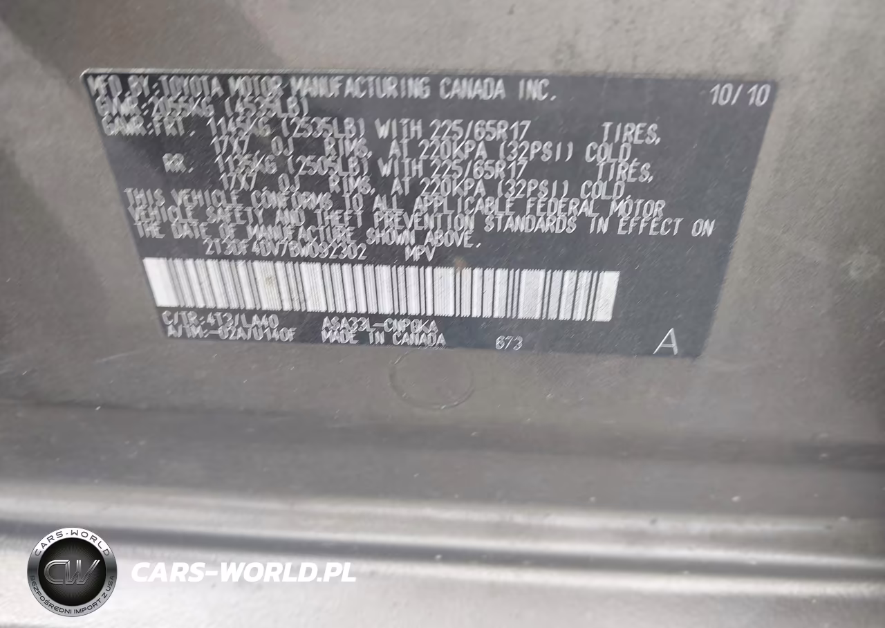 2011 Toyota Rav4 Limited VIN:2T3DF4DV7BW092302 - 9