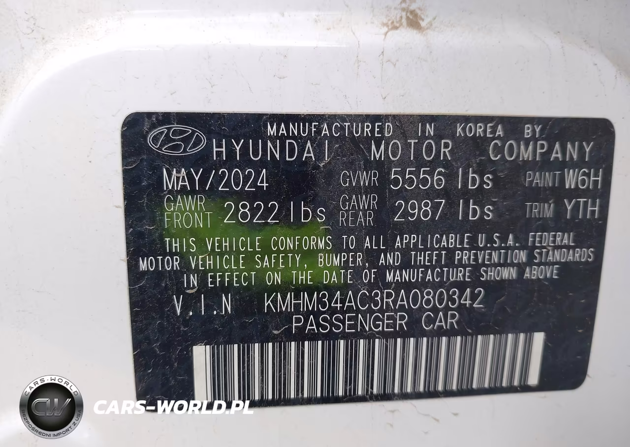 2024 Hyundai Ioniq 6 Sel VIN:KMHM34AC3RA080342 - 9