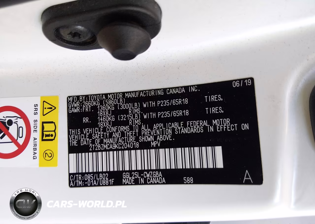 2019 Lexus Rx 350 Base VIN:2T2BZMCA9KC204018 - 9