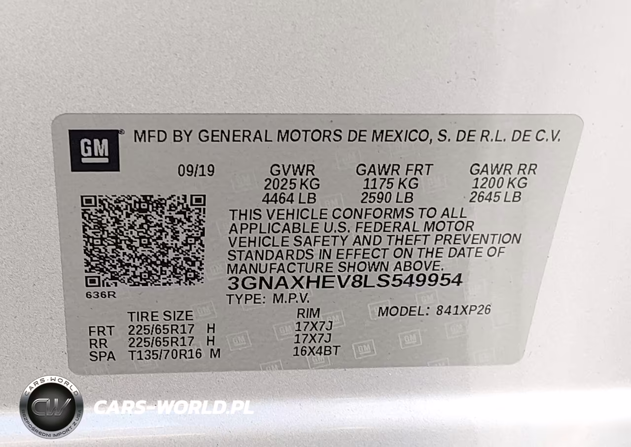 2020 Chevrolet Equinox Fwd Ls VIN:3GNAXHEV8LS549954 - 9