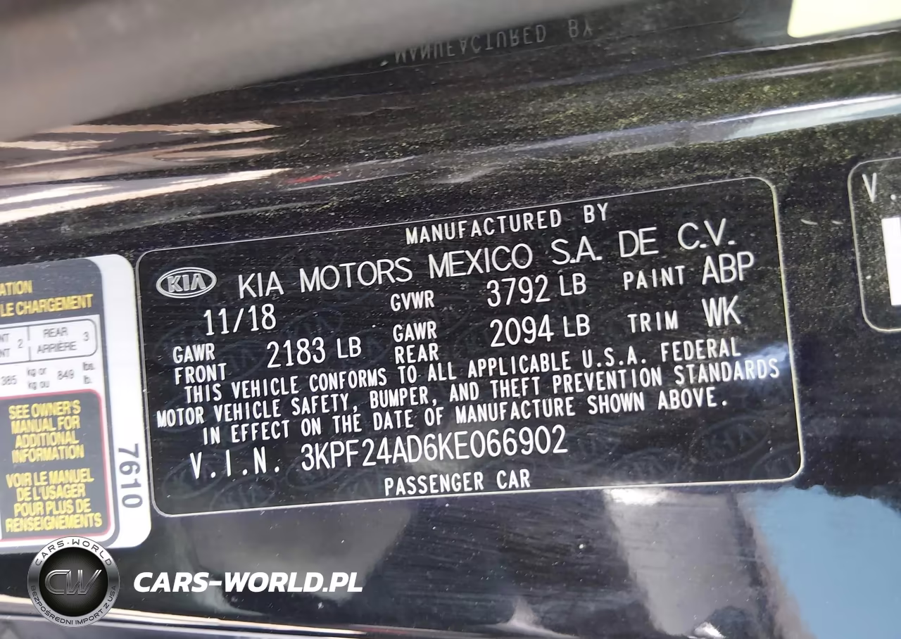 2019 Kia Forte Lxs VIN:3KPF24AD6KE066902 - 9