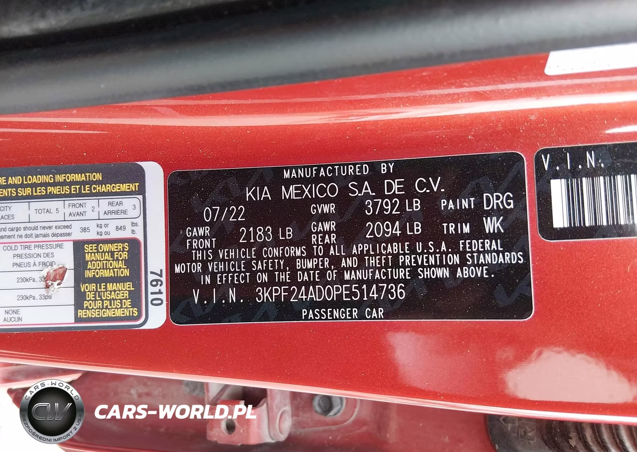 2023 Kia Forte Lxs VIN:3KPF24AD0PE514736 - 9