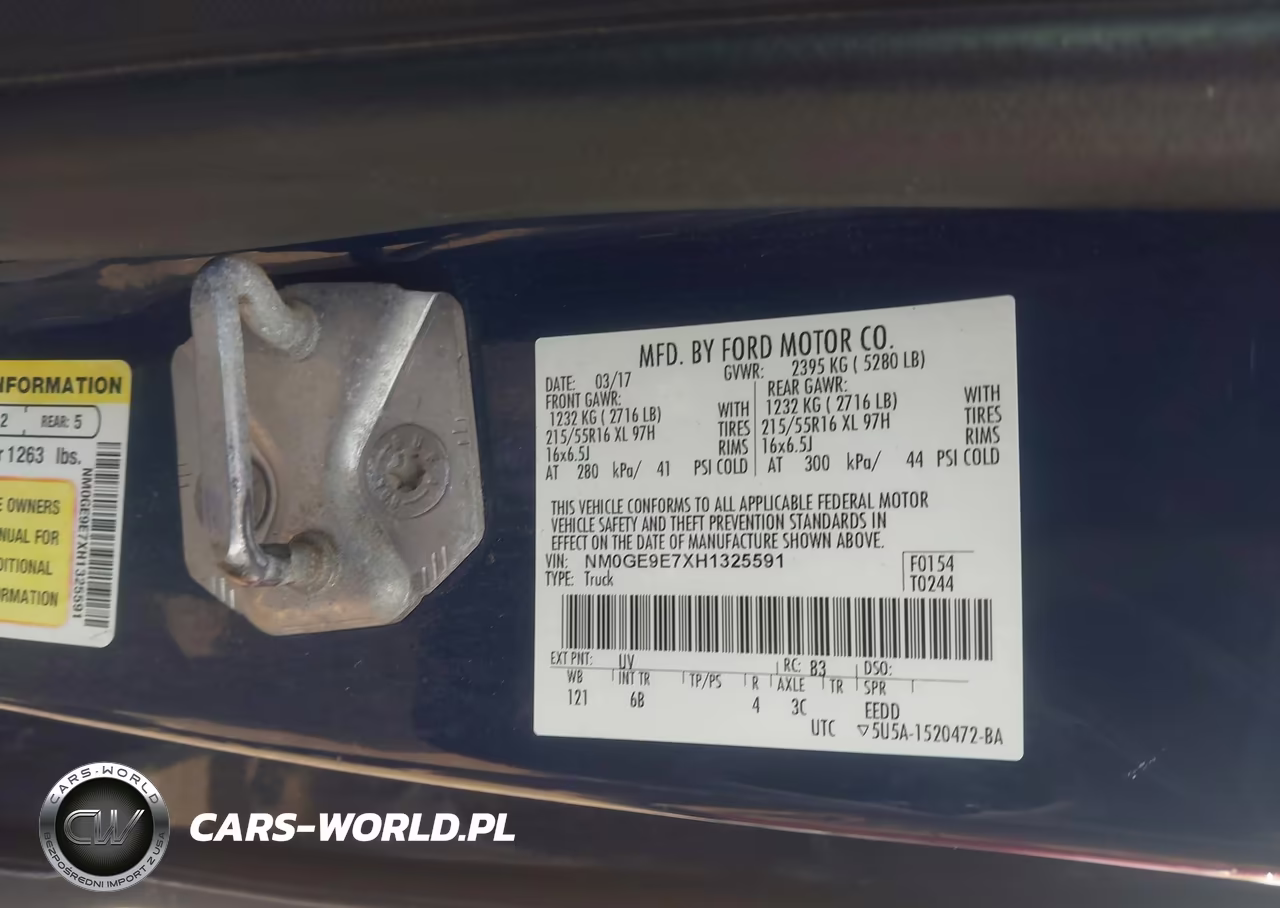 2017 Ford Transit Connect Xl VIN:NM0GE9E7XH1325591 - 9