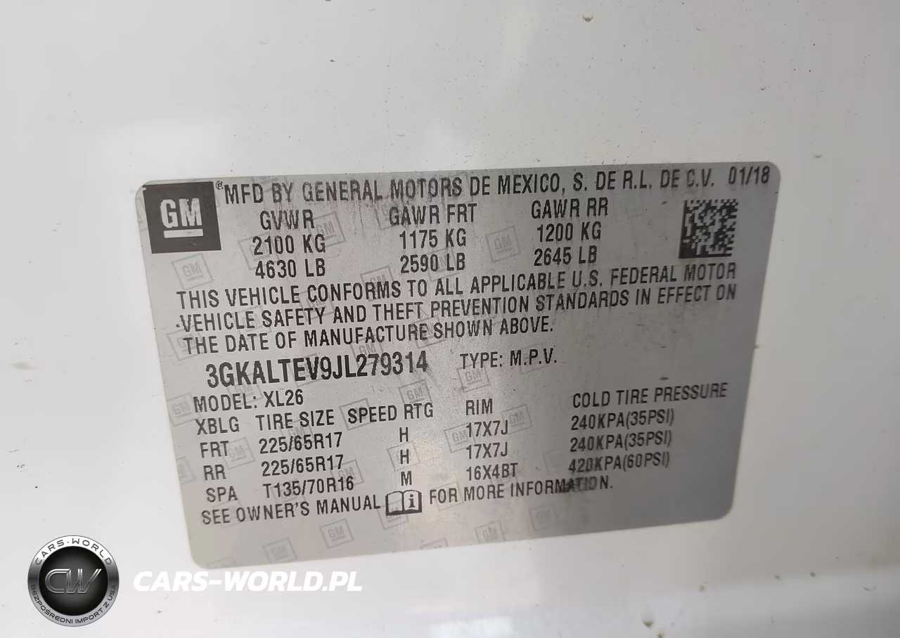 2018 GMC Terrain Sle VIN:3GKALTEV9JL279314 - 9