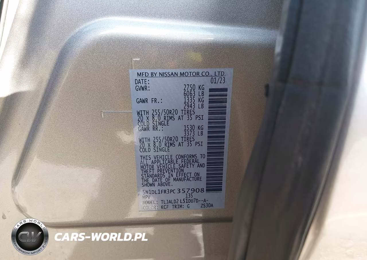 2023 Infiniti Qx60 Luxe VIN:5N1DL1FR3PC357908 - 9