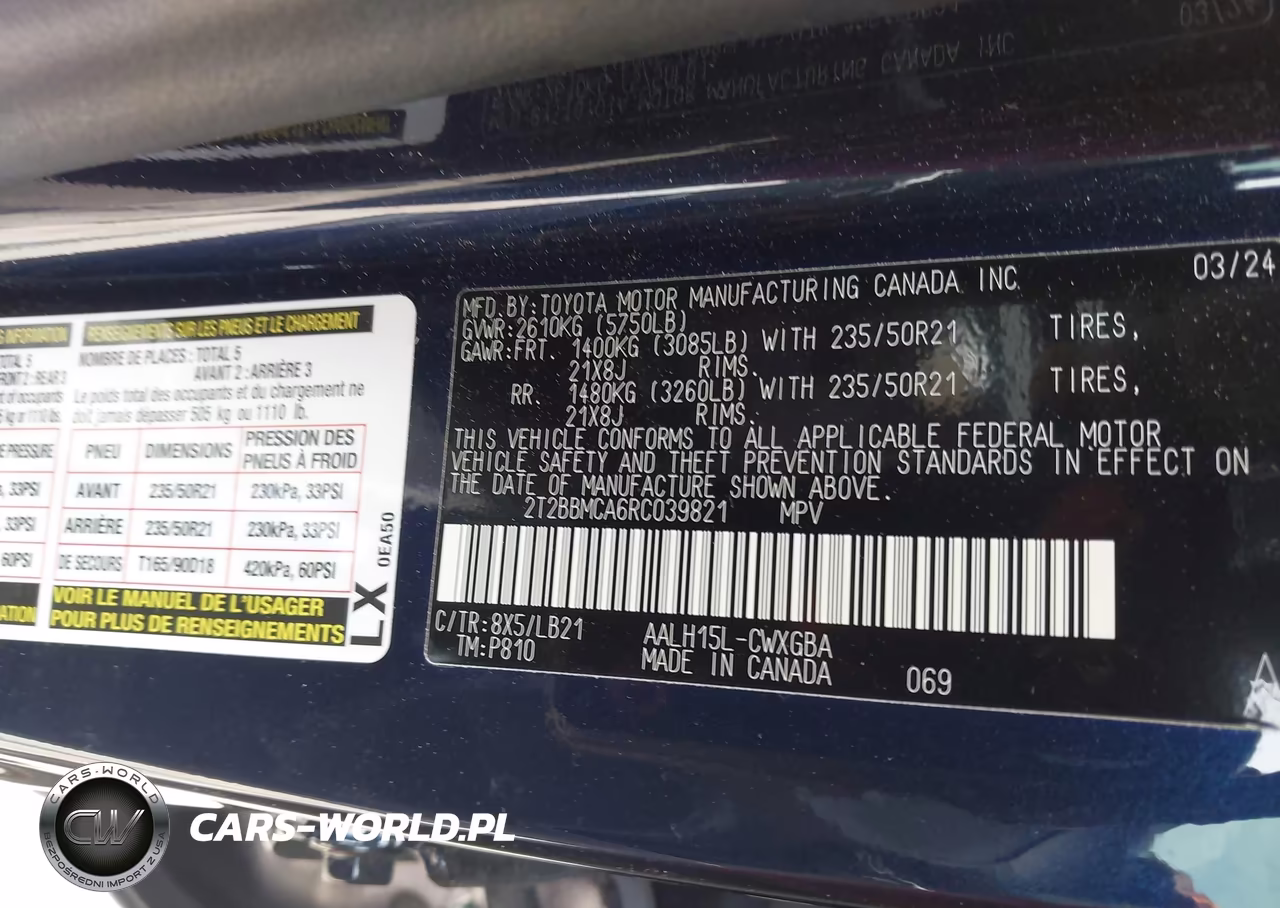 2024 Lexus Rx 350H Premium Plus VIN:2T2BBMCA6RC039821 - 9