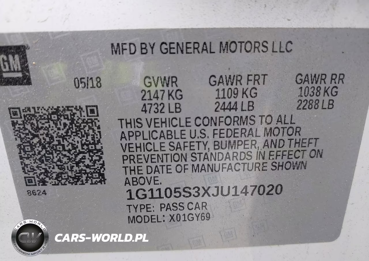 2018 Chevrolet Impala 1Lt VIN:1G1105S3XJU147020 - 9