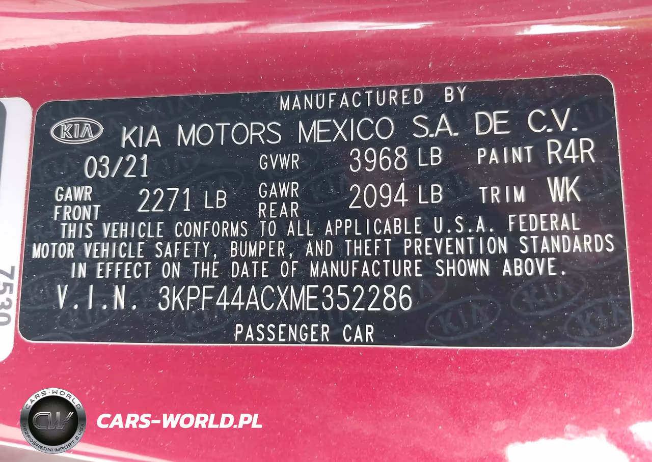2021 Kia Forte Gt VIN:3KPF44ACXME352286 - 9