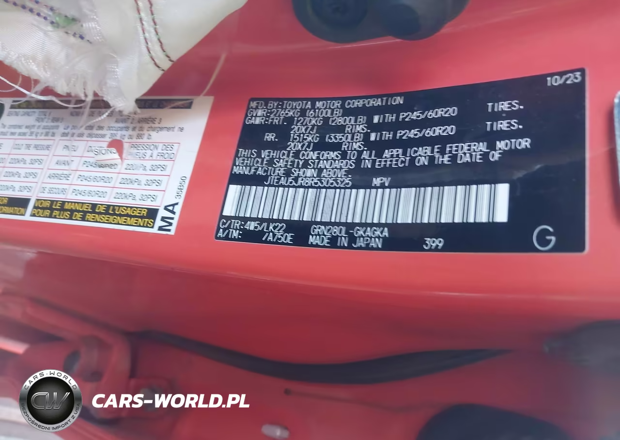 2024 Toyota 4Runner Trd Sport VIN:JTEAU5JR8R5305325 - 9