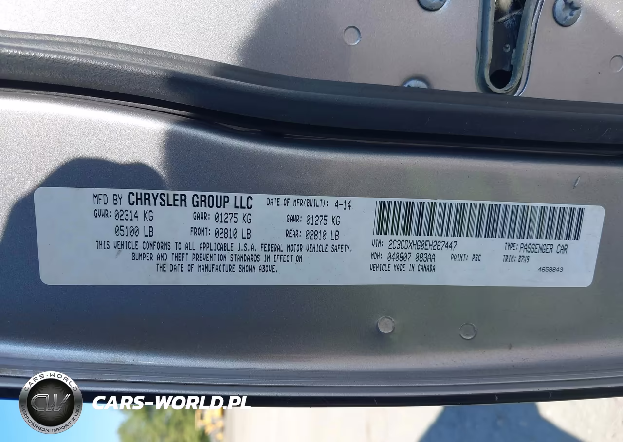 2014 Dodge Charger Sxt VIN:2C3CDXHG0EH267447 - 9